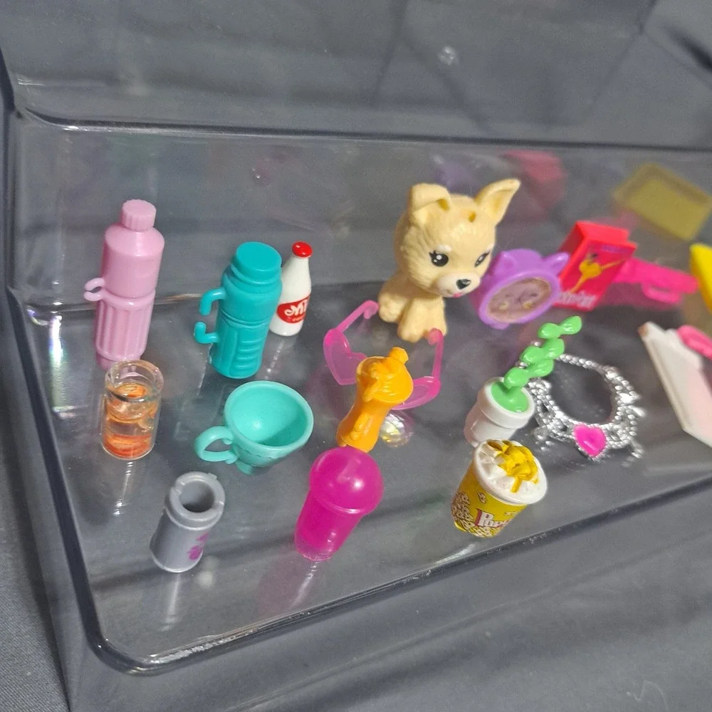Mattel Barbie Lot of 20+ Mixed Accessories Drinks Animals Decor Serving‎ Tools